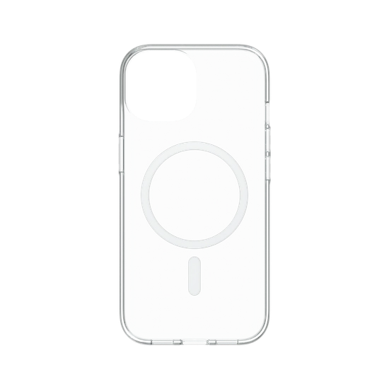 RhinoShield Clear Case Für IPhone 15 Plus – Kristallklar, Vergilbungsresistent | Mit MagSafe, 3 M Fallschutz, Weißem Kamera-Ring | Personalisierbar