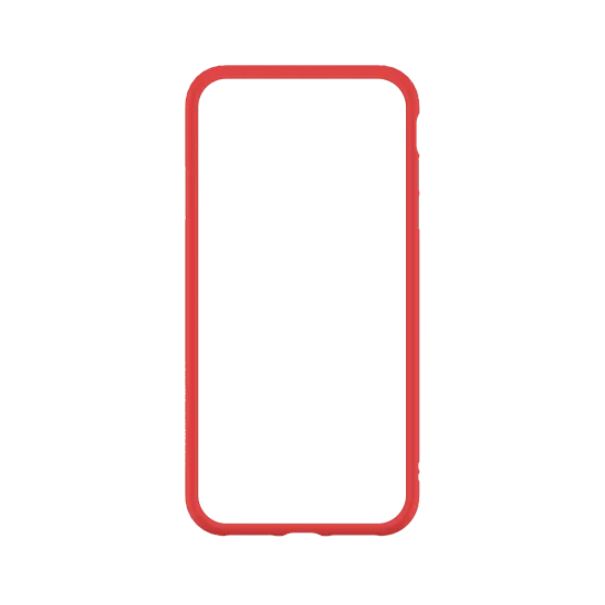 Rhinoshield MOD NX - Coque Apple iPhone XS Max Coque Arrière Rigide  Antichoc - Transparent / Rouge 549449 