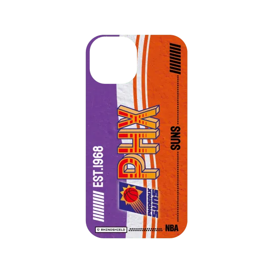 NBA Phoenix Suns Vintage Card SolidSuit iPhone 15