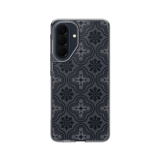 Patterned Glass-Transparent Begonia Flowers