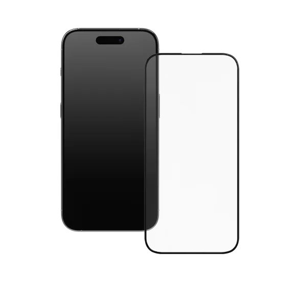 Protector Pantalla Cobertura total Cristal Templado iPhone 15 Plus negro -  Comprar online