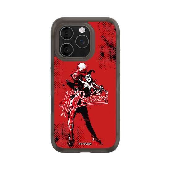 Bright red Harley Quinn