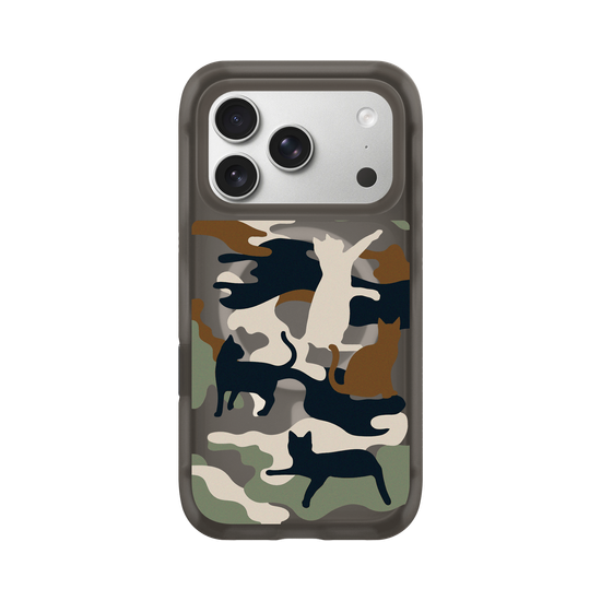 Cat Woodland Black Camo