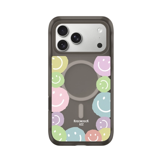 Knock Knock A2Z | Pastel Smile Frame | AirX - iPhone 17 Pro Max