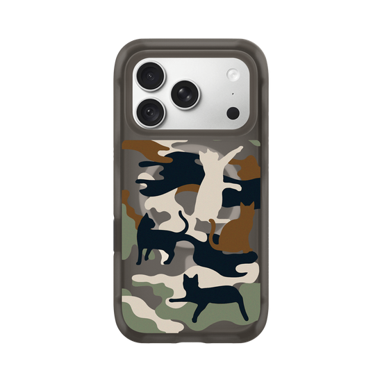 Cat Woodland Black Camo