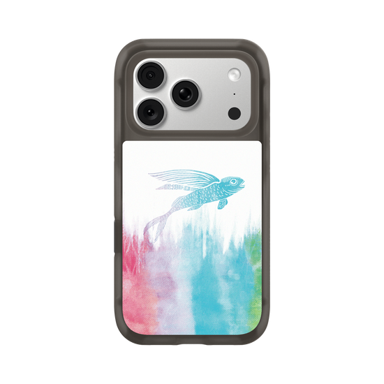 Flying Fish in Waves -Rainbow