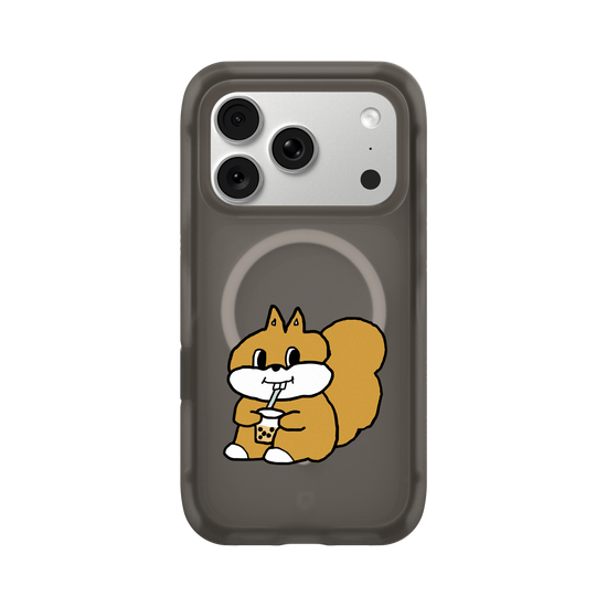 Squirrel with Bubble Tea