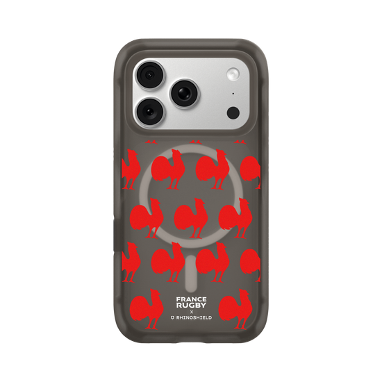Motif coq rouge