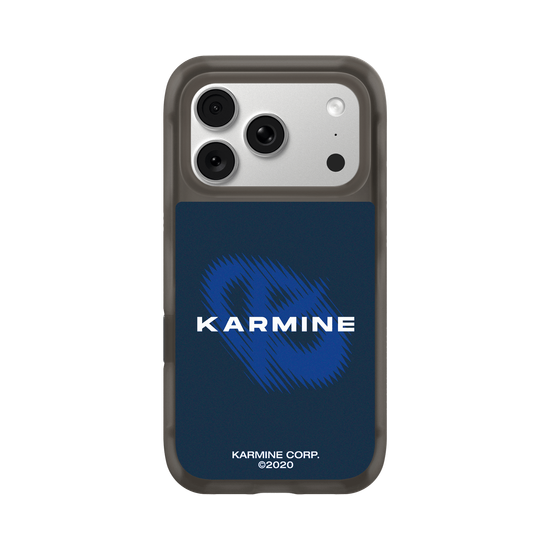 Karmine logo - Blue background