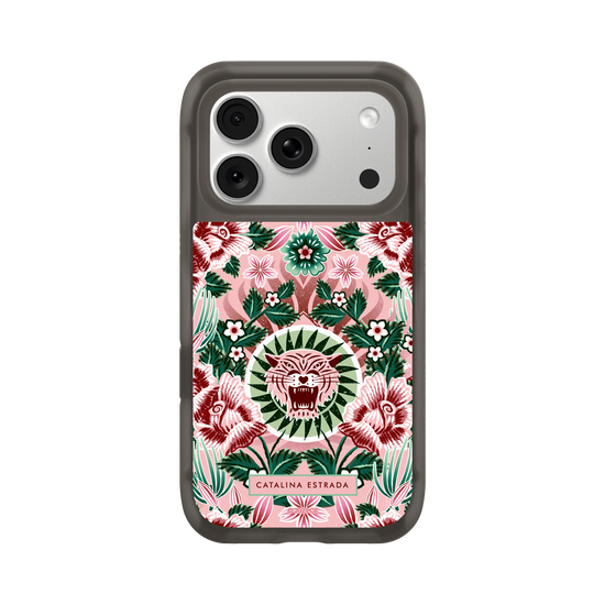Pink Tiger and Flowers