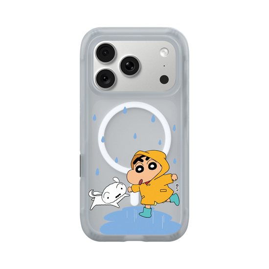 小新小白雨天散步