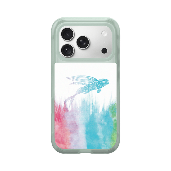 Flying Fish in Waves (Rainbow)