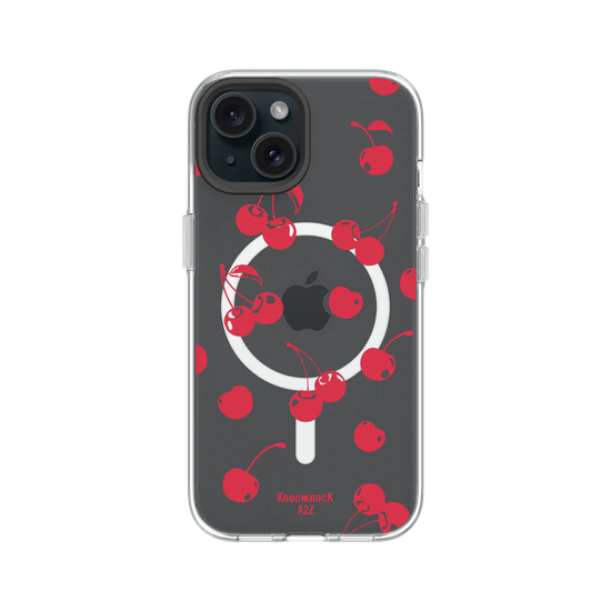 Knock Knock A2Z | Cherry Pop | Clear - iPhone 15 | RHINOSHIELD