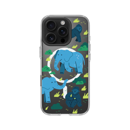 African Wildlife – Illustration (Western Lowland Gorilla, African Elephant)
