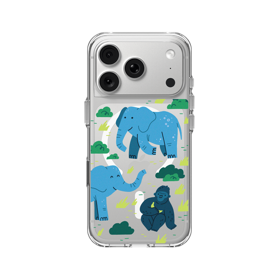 African Wildlife – Illustration (Western Lowland Gorilla, African Elephant)