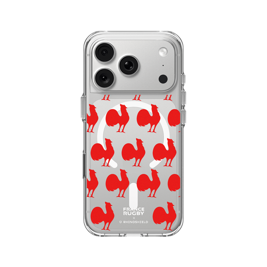 Motif coq rouge