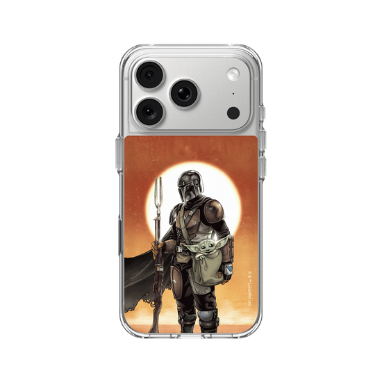 Mandalorian - Mando & Grogu sunset