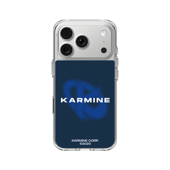Karmine logo - Blue background