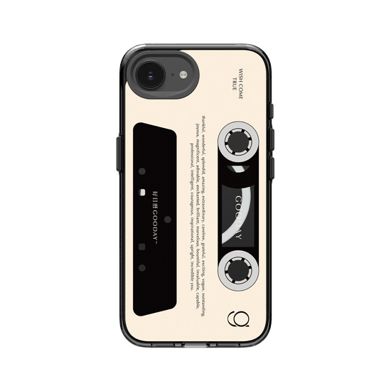 Retro Cassette Tape (Solid Background)