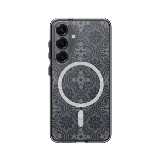Patterned Glass-Transparent Begonia Flowers