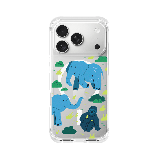 African Wildlife – Illustration (Western Lowland Gorilla, African Elephant)