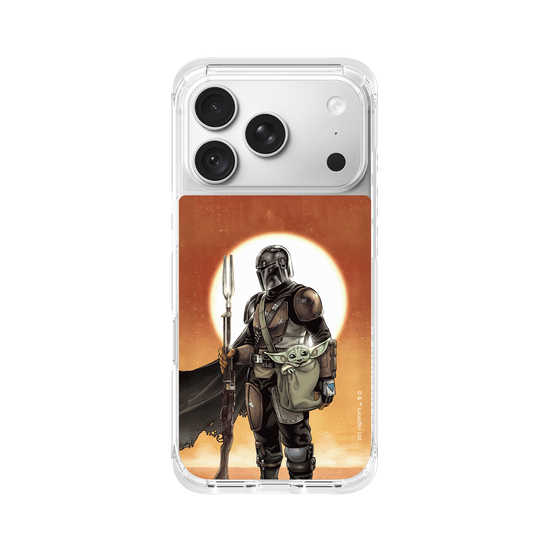 Mandalorian - Mando & Grogu sunset