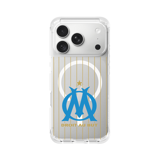 OM Droit au But - Logo bandes rayées
