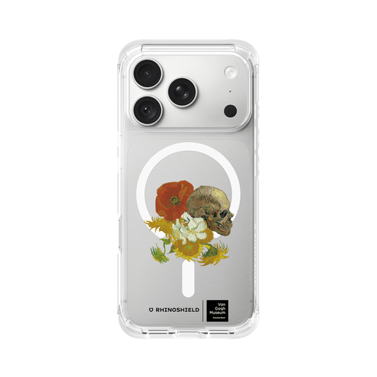 Totenschädel mit Blumen