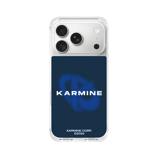 Karmine logo - Blue background
