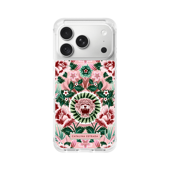 Pink Tiger and Flowers