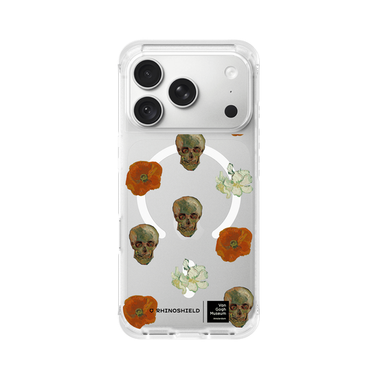 Patrón de calaveras con flores