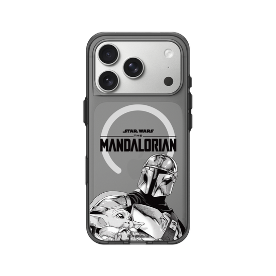 Mando y Grogu (BYN)