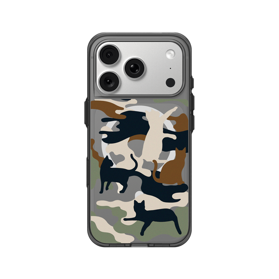 Cat Woodland Black Camo