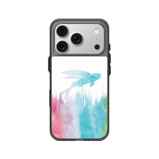 Flying Fish in Waves -Rainbow