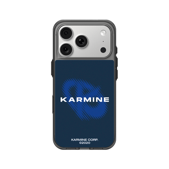 Karmine logo - Blue background