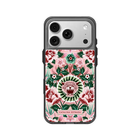 Pink Tiger and Flowers