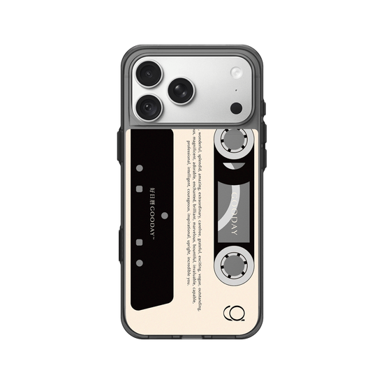 Retro Cassette Tape (Solid Background)