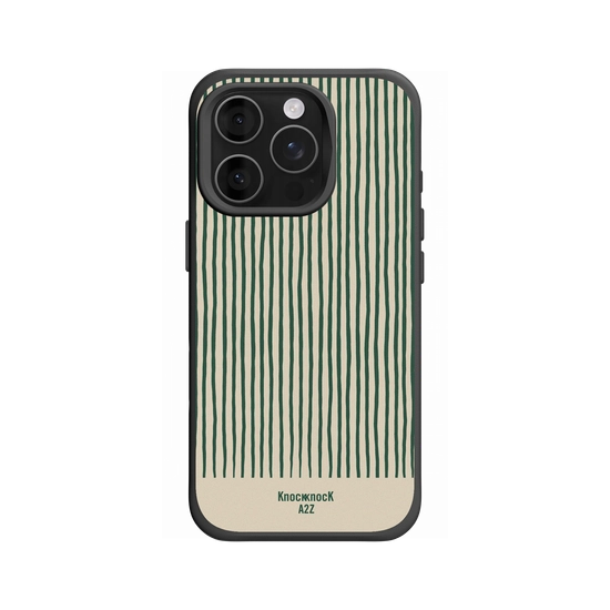 Knock Knock A2Z | Green Pinstripe | SolidX - iPhone 16 Pro