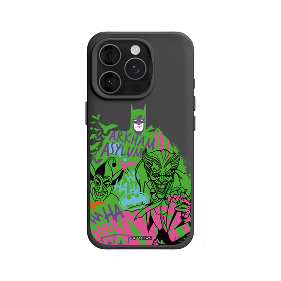 The Joker and Batman graffiti