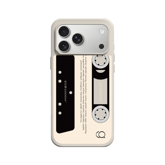 Retro Cassette Tape (Solid Background)