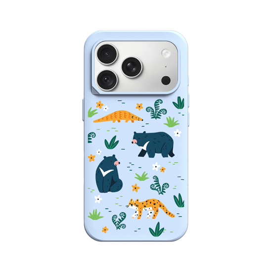 Wildlife of Taiwan’s Forests – Illustration (Formosan Black Bear, Pangolin, Leopard Cat)