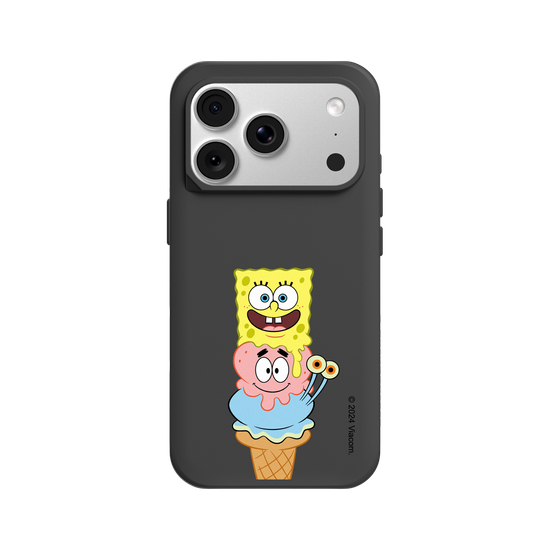 Bob Esponja, Patricio Estrella y Gary comiendo helado