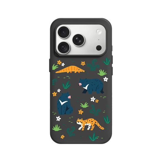 Wildlife of Taiwan’s Forests – Illustration (Formosan Black Bear, Pangolin, Leopard Cat)