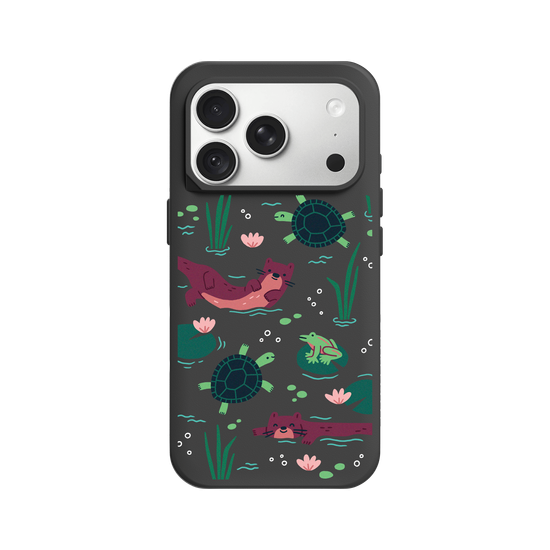 Fauna acuática de Taiwán - Stickers (nutria, tortuga, rana)