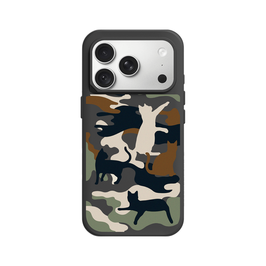 Cat Woodland Black Camo