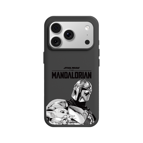 Mandalorian – Mando und Grogu (Schwarzweiß)