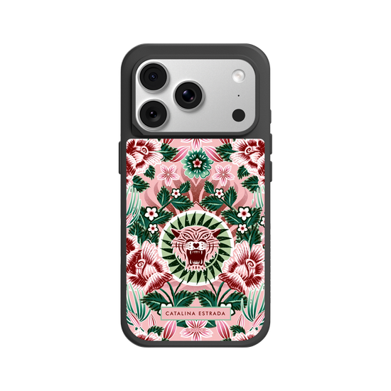 Pink Tiger and Flowers