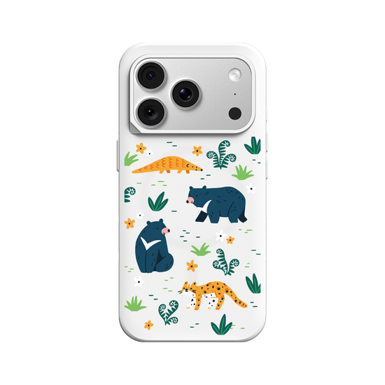 Wildlife of Taiwan’s Forests – Illustration (Formosan Black Bear, Pangolin, Leopard Cat)