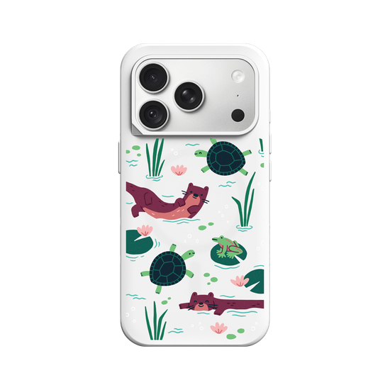 Wildlife of Taiwan’s Waters – Illustration (Otter, Turtle, Frog)