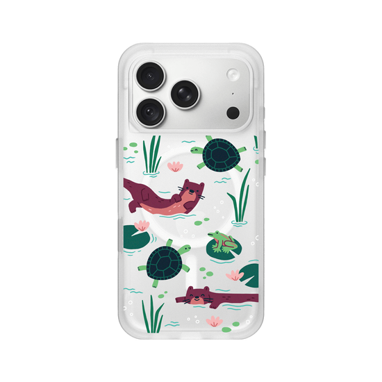 Wildlife of Taiwan’s Waters – Illustration (Otter, Turtle, Frog)
